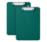 Mr. Pen- Plastic Clipboard, 12.5" x 9", 2 Pack, Green, for Kids & Adults, Clip Board, Teacher, Cute