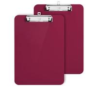 Mr. Pen- Plastic Clipboard, 12.5” x 9”, 2 Pack, Red, Clipboards for Kids & Adults