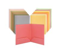 Mr. Pen- Plastic Folders with Pockets, 5 pcs, Assorted Colors, Folders with Pockets, Harvest hues