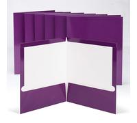 Mr. Pen Plastic Folders with Pockets, 5 pcs, Assorted Colors, Heavy Duty Two Pocket Folders