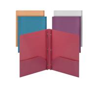 Mr. Pen- Plastic Folders with Pockets and Prong, 5 Pack, Assorted Colors, Pocket Folders, Folders with Prongs, File Folders with Fasteners, 2 Pocket Folder, Folder with Pockets