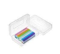Mr. Pen- Plastic Pencil Box Case, 2 Pack, Clear, Crayon Box, Clear Pencil Case for Kids,