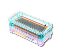 Mr. Pen- Plastic Pencil Case Box, 2 Pack, Large Crayon Marker Pen Organizer