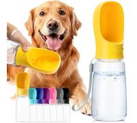 Mr. Pen Portable Dog Water Bottle - 19oz, Large, Yellow, Travel Dog Water Bottle Dispenser, Not Dishwasher Safe