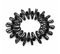 Mr. Pen- PVC-Coated Utility Clips, 2 Inch, 18 Pack, Black, PVC-Coated Steel Chip Bag Clips for Sealing Food, Paper Holder, Clothesline Clip for Laundry Hanging, Kitchen Bags, Clothes Pins