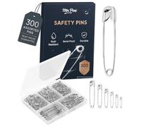 Mr. Pen- Safety Pins, 300 Pack, Silver, Assorted Safety Pins for Clothes