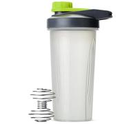 Mr. Pen Shaker Bottle, 28 oz, Gray/Green, Protein Shake Bottle with Wire Whisk Ball, Leak-Proof, BPA-Free Plastic, Perfect for Gym, Hike, Office