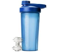 Mr. Pen- Shaker Bottles for Protein Mixes with Twist Cap, 28 oz, Blue Protein Shaker Bottle with Wire Whisk Ball