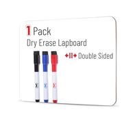 Mr. Pen- Small Dry Erase Lapboard, 9x12 Inches, 3 Markers, Double Sided Mini Dry Erase Board for Kids, Small Whiteboard Portable for Kids, Students and Classroom Use