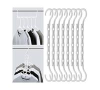 Mr. Pen- Space Saving Hangers for Clothes, 8 Pack, White Space Saver Hangers, Shirt Hangers Space Saving, Clothes Hanger Organizer, Hanger Space Saver, Multi Hanger, Magic Hangers