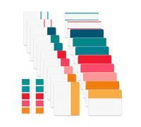 Mr. Pen- Sticky Index Tabs, 500 Pcs, 21 Sets, Colorful Sticky Tabs for Notebooks, Page Markers, Page Tabs for Binders, Tropical Colored Index tabs, 21 Pack