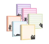 Mr. Pen- Sticky Notes, 3" x 3", 6 Pads, 480 Sheets, Black Cat Sticky Notes, Cat Notepad, Sticky Note Set