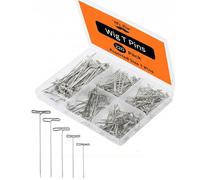 Mr. Pen- T, 220 Pack, Assorted Sizes, or Blocking Knitting, for, for Foam Head, T for Sewing, Wig T Blocking T for Office Wall