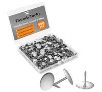 Mr. Pen Thumb Tack, Flat Push Pins, Silver Thumb Tacks, 500 Pack