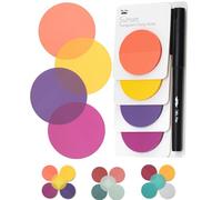 Mr. Pen- Transparent Sticky Notes, 200 Pcs, Sunset Set, Round Translucent Sticky Notes, Sticky Note Tabs, See Through Sticky Notes Transparent, Bible Sticky Notes, Mr Pen Bible Tabs