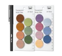Mr. Pen- Transparent Sticky Notes, 560 Pcs, Assorted Colors, Round Translucent Sticky Notes