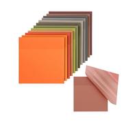 Mr. Pen- Transparent Sticky Notes Clear, 3”x3”, Earthy Colors, 12 Pads, 600 Sheets, Translucent Sticky Notes