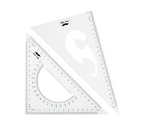 Mr. Pen- Triangle Ruler, 2 Pack, 22&15cm, 30/60 & 45/90, Right Triangle Ruler for Drawing