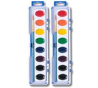 Mr. Pen- Washable Watercolors, 2 Pack, 8 Colors with Paint Brush, Watercolor Paint Set, Water Color Painting Kids, Watercolors for Kids and Adults, Kids Watercolor Paint Set, Watercolor Set Kids