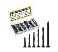 Mr. Pen- Wood Screws Assortment Kit, 152 pcs, Phillips Tips, Wood Screws, Screws, Assorted Screws, Screws Set, Flat Head Screws, Black Color