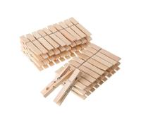 Mr. Pen- Wooden Clothes Pins, Large Natural Wood, 50 Pack, 2.9 Inch, Rust Resistant for Classroom, Crafts