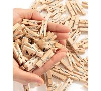 Mr. Pen- Wooden Clothes Pins, Natural Wood, 132 pcs, 1.4 Inch, Mini Clothes Pins for Hanging Pictures, Small Clothes Pins Wood, Clothing Pins, Mini Clothespins for Photos, Small Clothes Pin