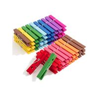 Mr. Pen- Wooden Clothes Pins, Natural Wood, 50 Pack, 2.9 Inch, Colorful Rust Resistant Clothes Pins for Hanging Clothes, Bright Colors