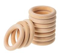 Mr. Pen- Wooden Rings, 2.7", 10 Pack, Wooden Rings for Crafts, Wood Rings, Macrame Rings