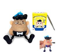 Mr Plucky - Best Hair Plucking Fidget Toy with Tweezers, Pimple Popping Toy for Stress Relief (Black)