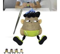 Mr Plucky Toy, Hair Plucking Fidget Toy, Hair Pulling Disorder Fidget Toys, Trichotillomania Fidget Toys With Tweezers, Funny Skin Hair Plucking Keychain, Novelty Stress Relief Sensory Toy(A)