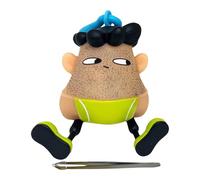 Mr Pluckys Toy, Skin Hair Plucking Keychain, Funny Hair Plucking Fidget Toy With Tweezers, Skin Hair Pulling Keychain Vent Toy, Novelty Gag Toy For Halloween