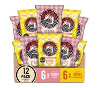 Mr Porky Pork Snack - 6 Crispy Strips x 6 Pork Crispy Mustard Strip