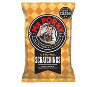 MR PORKY Scratching Gold Clipstrip - 24 x 40g Triple-Cooked Crispy Pork Snack Packs