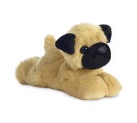 Aurora, 31369, Mini Flopsies Mr Pugster Pug, 8In, Soft Toy, Brown and Black