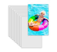 MR.R 10 Pieces 4''x6'' Sublimation Aluminum Metal Board Matte Pure White Photo Blanks Aluminum Sheet Sign Blanks Sublimation aluminum Plate for Heat Transfer Printing,0.22 mm Thickness