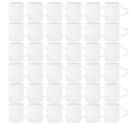 MR.R Set of 36Sublimation Blanks Dishwasher White Ceramic Coffee Mugs 11oz Blank Ceramic Classic Drinking Cup Mug with Heart Handle for Milk Tea Cola Water