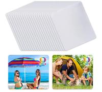 MR.R Sublimation Blank 12 Pieces 24 × 20 cm White Square Shape Mouse Pad 3mm Thickness for Sublimation Heat Transfer Printing