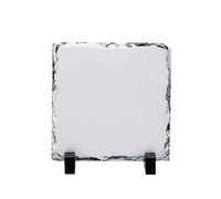 MR.R Sublimation Blank 20 x 20 cm Square Skirt Slate Photo Plaque Picture Frame Custom Picture Frame Novelty for Wedding, Birthday, Baby Birth