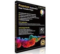 MR.R Sublimation Heat Transfer Paper 105gsm 297mm x 420mm Pack of 100 Sheets Compatible with EPSON, SAWGRASS, RICOH, Brother Sublimation Printer