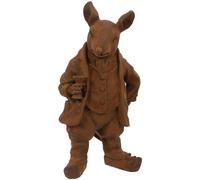 Mr Ratty Garden Sculpture Rustic Ornament Inspirational Gifting Brown One Size