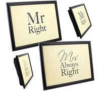 MR Right MRS Always Right Lap Tray Cushion Breakfast Serving Food Dinner Laptop
