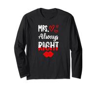 Mr Right Mrs Always Right Long Sleeve T-Shirt