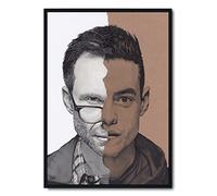 Mr. Robot Portrait Drawing - Signed Giclée Art Print - Rami Malek & Christian Slater - A5 A4 A3 size artwork poster