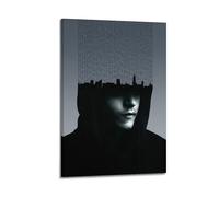 Mr. Robot Print Album Cover Signed Limited , Music Album Cover ,Pop Hip Hop Rap Singer Star Music Poster Aesthetic Canvas Wall Art for Girl And Boy Teens Dorm Decor 20x30inch(50x75cm) Frame-style
