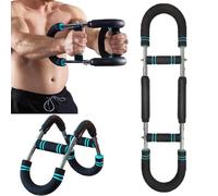 Mr Sculpt Gorilla Bar, 2025 Upgraded Gorilla Bar for Chest Workout, Mrsculpt Gorilla Bar for Chest, Arms, Back Workout, 3 Levels Of Resistance Adjustment (Blue)