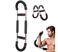 Mr Sculpt Gorilla Bar,60-110lb Adjustable Twister Arm Trainer,Detachable Portable Power Barbell for Chest&Back Strengthen,3 Levels of Resistance Adjustment,Home Workout Equipment(red)