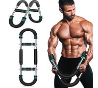 Mr Sculpt Gorilla Bar, Mr Sculpt Chest, Mr Sculpt Bar, 40-110lbs Adjustable Forearm Strengthener, Chest Exerciser for Chest, Arms, Back Workout, 3 Levels of Resistance (Blue)