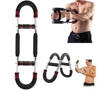 Mr Sculpt Gorilla Bar, The Gorilla Bar for Chest Workout, 2025 NEW 60-110lb Adjustable Twister Arm Trainer, Detachable Portable Power Twister Barbell for Home Workout (Red)