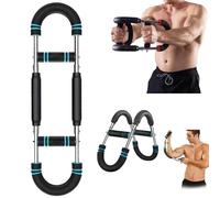 Mr Sculpt Gorilla Bar, The Gorilla Bar for Chest Workout, 2025 NEW 60-110lb Adjustable Twister Arm Trainer, Detachable Portable Power Twister Barbell for Home Workout (Blue)
