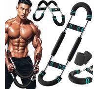 Mr Sculpt Gorilla Bar, The Gorilla Bar for Chest Workout, 2025 NEW 60-110lb Adjustable Twister Arm Trainer, Detachable Portable Power Twister Barbell for Home Workout (Blue)